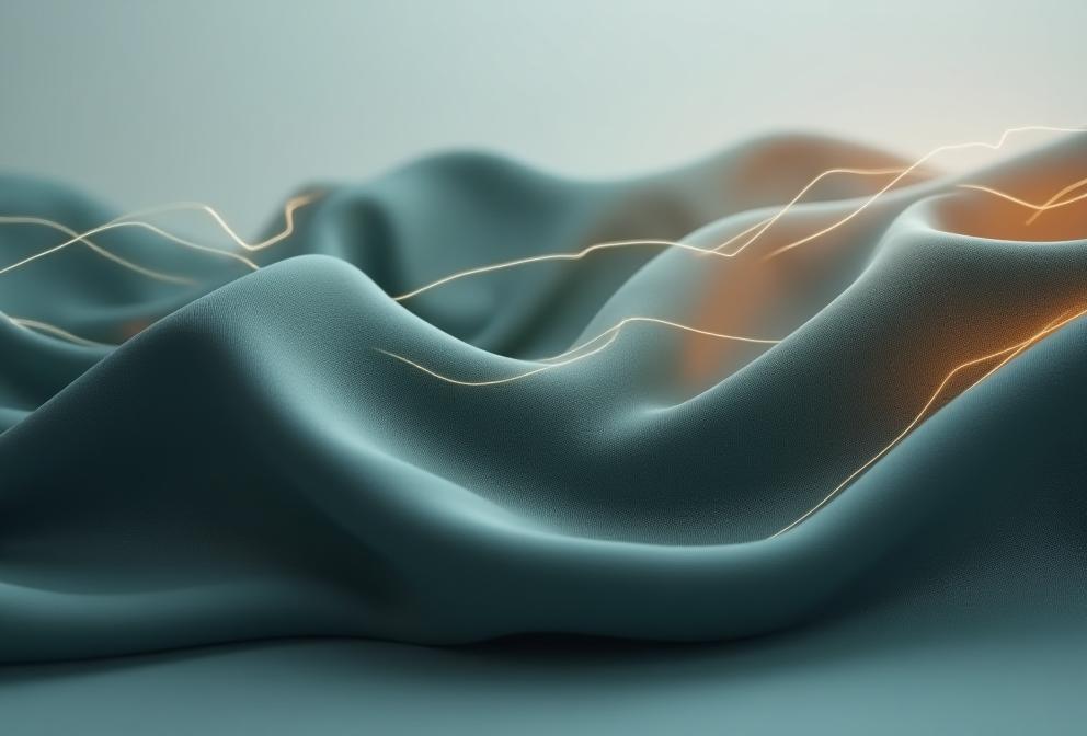 Abstract image representing fashion design and technology integration.